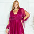 VESTIDO MANGA LONGA TRES LISTRAS PETRA FINA